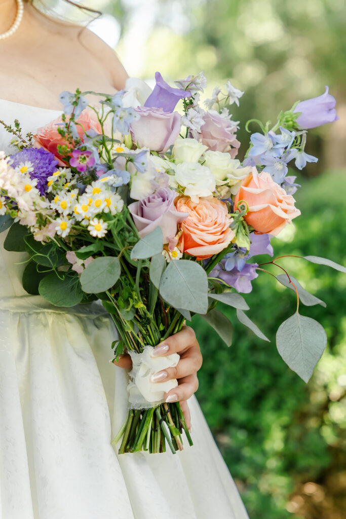 bridal boquet at park winters wedding captured by sacramento wedding photographer